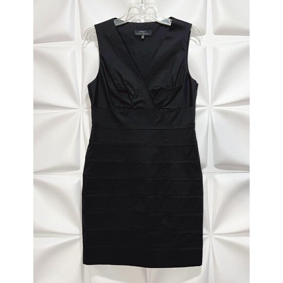 Robert Rodriguz Sz 8 V-Neck Surplice Sheath m Stretch Pencil Dress - Picture 7 of 14